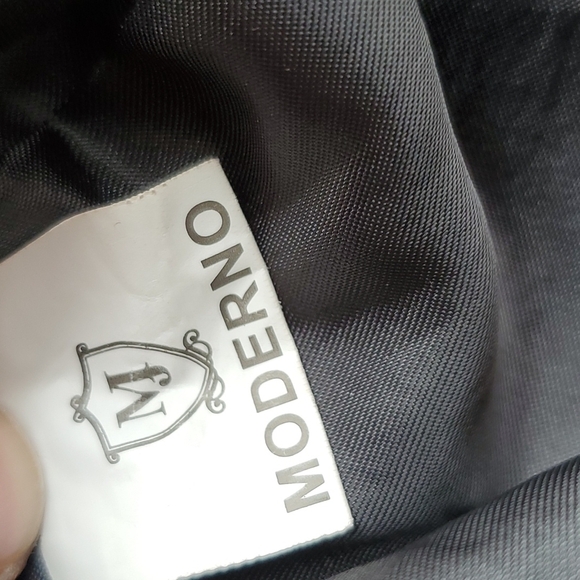 Moderno Black and Gold Italian Style Bomber Jacket M - Picture 6 of 6